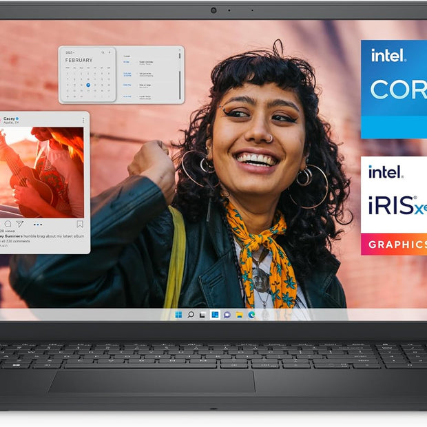 Dell Inspiron 3530 Laptop - 15.6-inch FHD (1920 x 1080) Touchscreen Display, Intel Core i5-1335U, 16GB DDR4 RAM, 512GB SSD, Intel Iris Xe Graphics, Windows 11 Home - Carbon Black