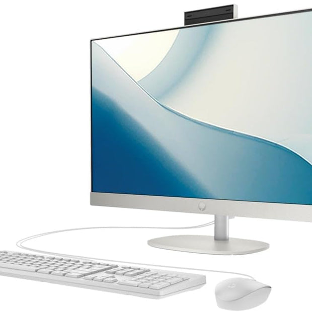 HP All-in-One 24-CR1000L – Intel Core Ultra 7-155U | 8GB RAM | 512GB SSD | 23.8″ FHD Touchscreen | Windows 11 Pro | Shell White | English Keyboard