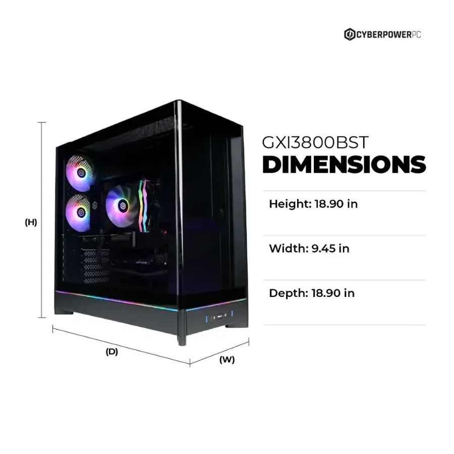 CyberPowerPC Gamer Xtreme – Intel Core i9-14900F | 32GB RAM | 1TB PCIe 4.0 SSD | NVIDIA GeForce RTX 5070 12GB | Windows 11 Pro | Black