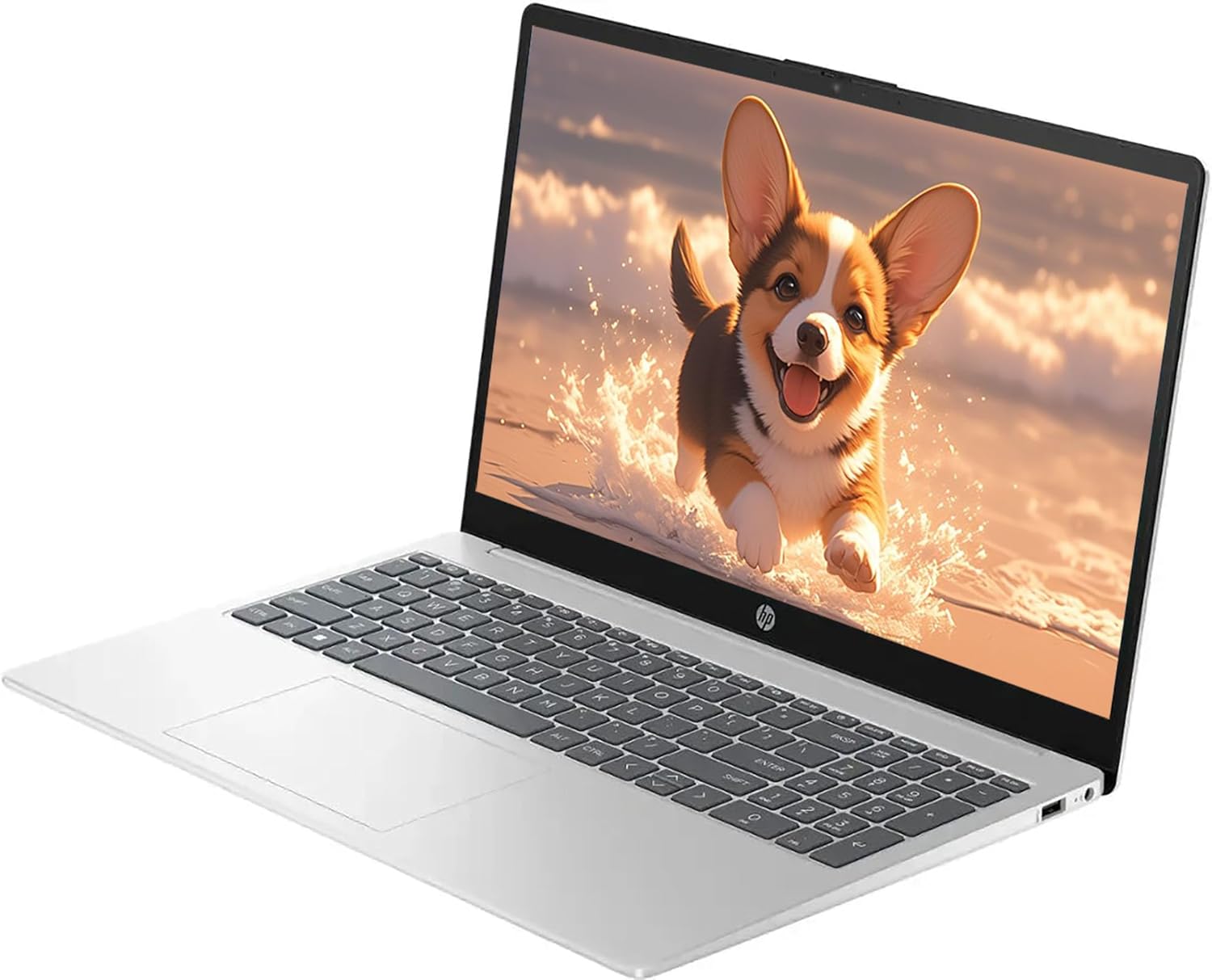 HP 15.6″ Touch Laptop – Intel Core 5-120U | 32GB RAM | 1TB SSD | Windows 11 Home | Natural Silver