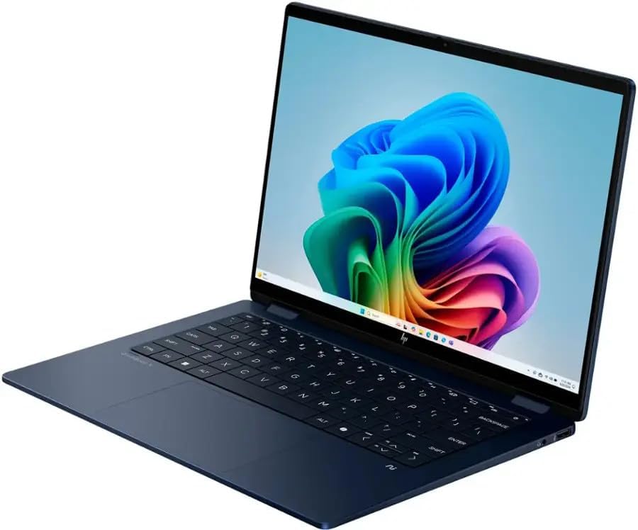 HP OmniBook X Flip (2025) – Intel Core Ultra 7-256V | 16GB RAM | 1TB SSD | 14″ Touch 2-in-1 | Windows 11 Pro | Silver