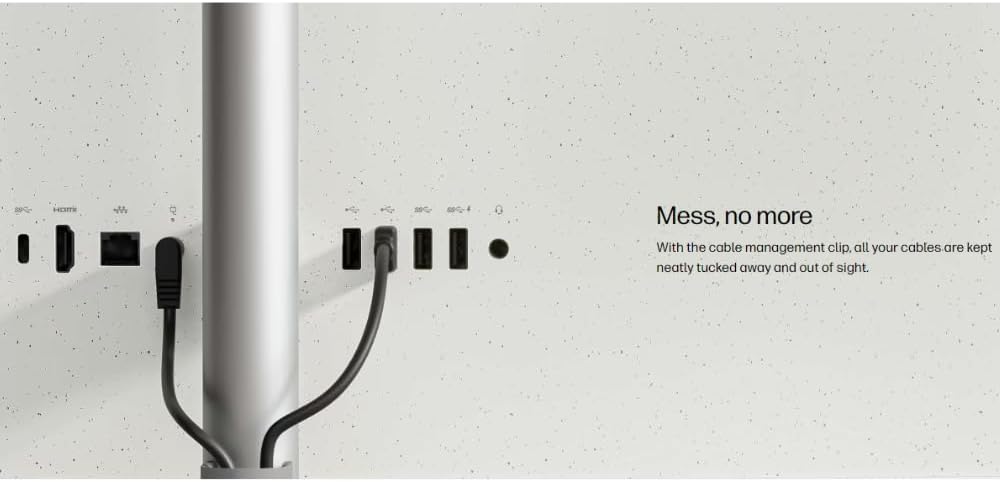 HP All-in-One 24-CR1000L – Intel Core Ultra 7-155U | 8GB RAM | 512GB SSD | 23.8″ FHD Touchscreen | Windows 11 Pro | Shell White | English Keyboard