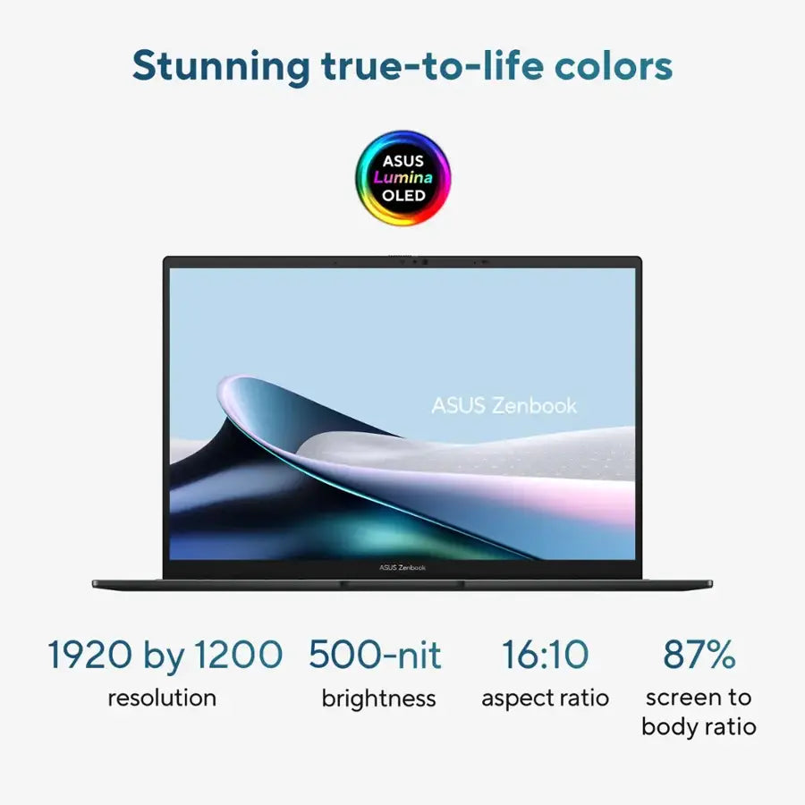 ASUS Zenbook 14 – Intel Core Ultra 7-255H | 16GB RAM | 512GB SSD | 14″ FHD+ OLED Touch | Windows 11 | Jasper Gray