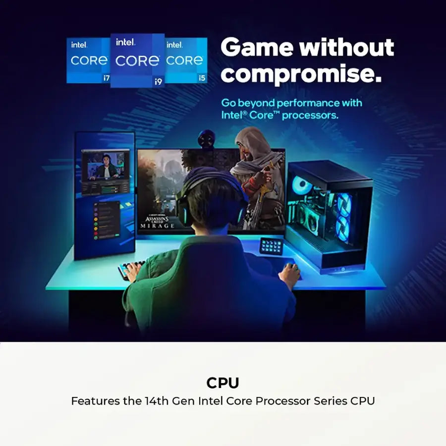 CyberPowerPC Gamer Xtreme – Intel Core i9-14900F | 32GB RAM | 1TB PCIe 4.0 SSD | NVIDIA GeForce RTX 5070 12GB | Windows 11 Pro | Black