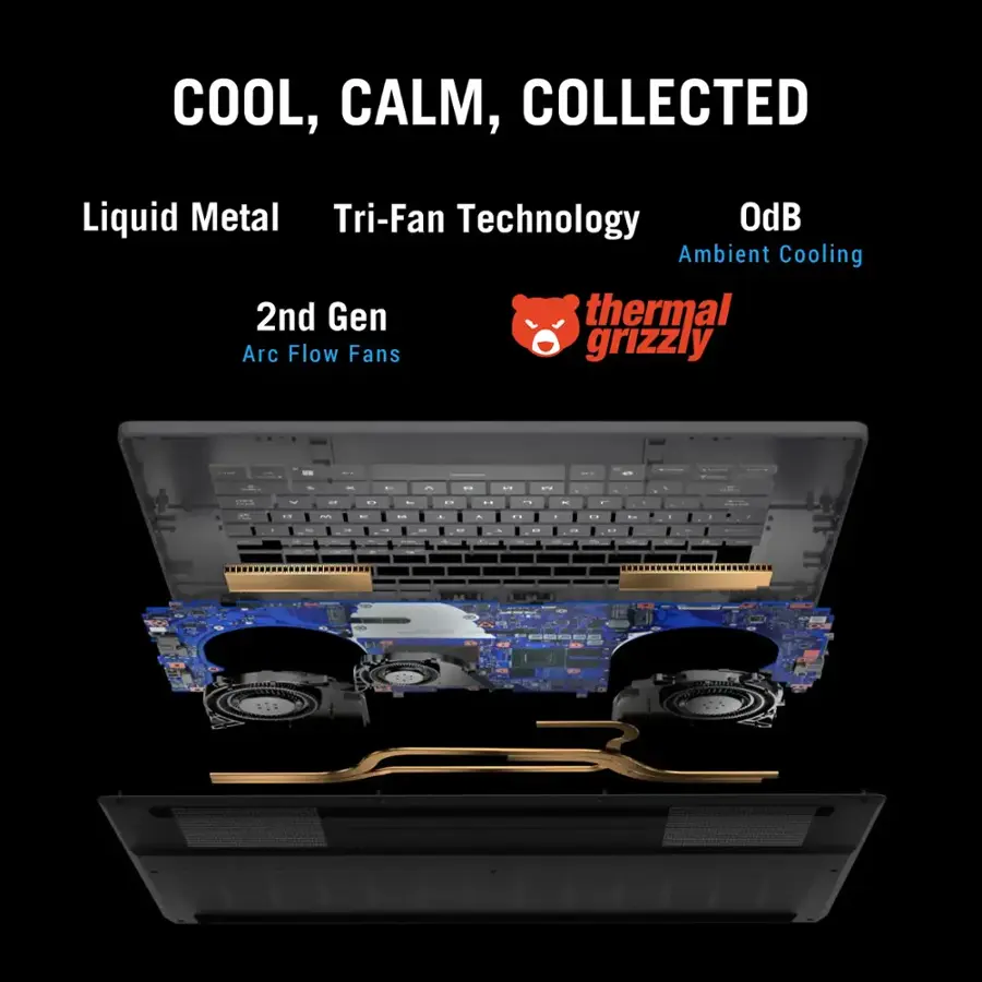 ASUS ROG Zephyrus G16 – 16″ OLED 2.5K 240Hz | Intel Core Ultra 9-285H | 16GB RAM | RTX 5070 | 1TB SSD | Eclipse Gray