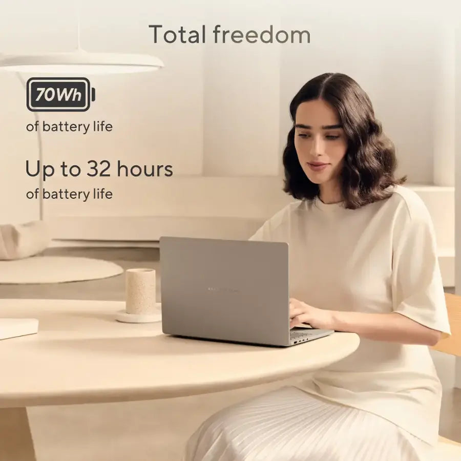 ASUS Zenbook A14 – Snapdragon X Plus | 16GB RAM | 512GB SSD | 14″ FHD+ OLED | Copilot+ PC | Zabriskie Beige