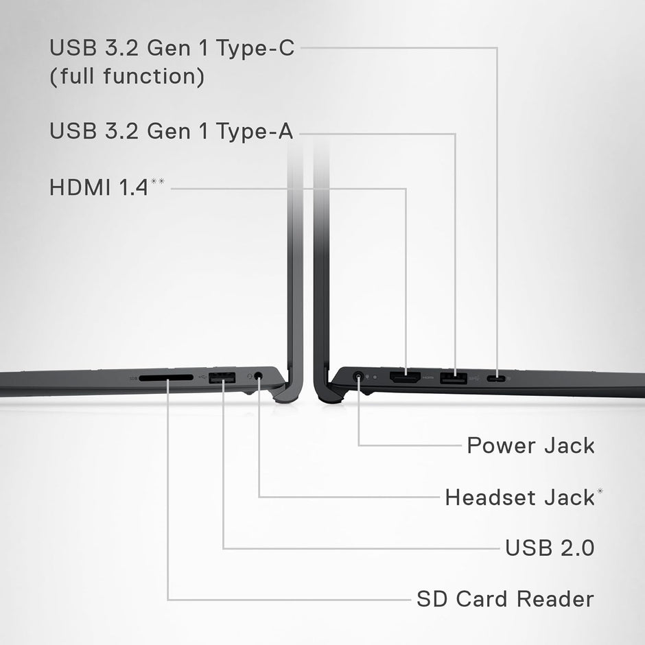 Dell Inspiron 3530 Laptop - 15.6-inch FHD (1920 x 1080) Touchscreen Display, Intel Core i5-1335U, 16GB DDR4 RAM, 512GB SSD, Intel Iris Xe Graphics, Windows 11 Home - Carbon Black