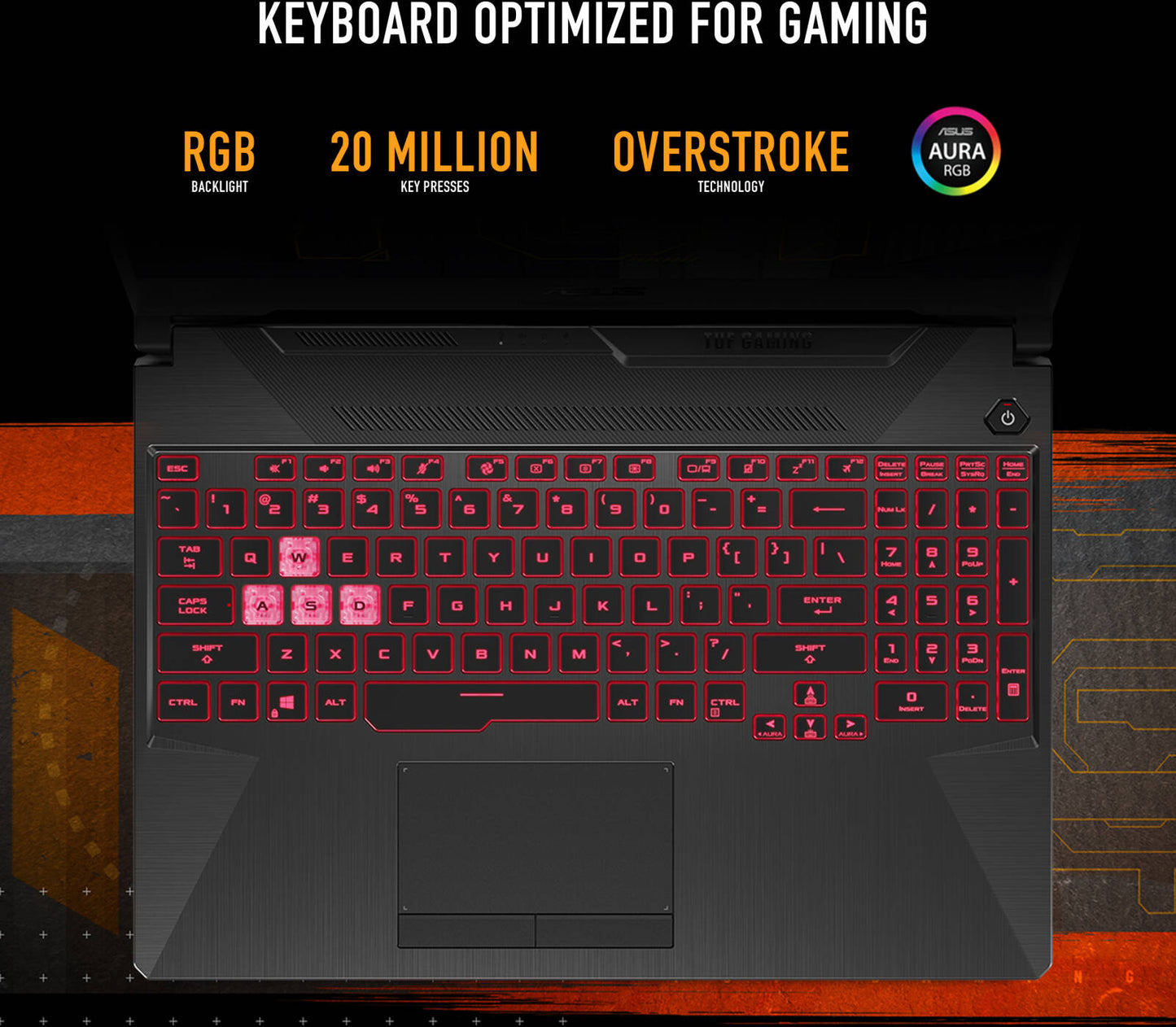 ASUS TUF Gaming A15 FA506NCR Laptop, 15.6" FHD IPS 144Hz Display, AMD Ryzen 7 7435HS, 8GB RAM, 512GB SSD, GeForce RTX 3050 4GB GPU, English Keyboard, Windows 11 Home, Graphite Black