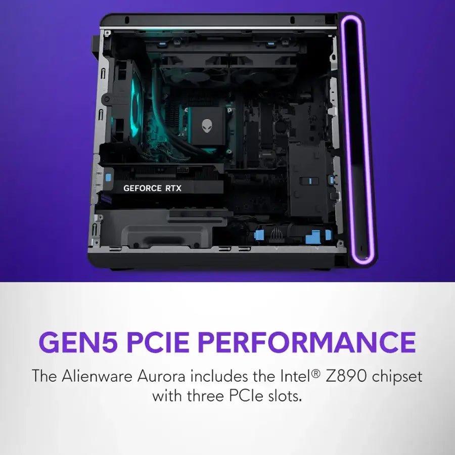 Alienware Aurora Gaming Desktop – Intel Core Ultra 9 285 | 32GB RAM | 2TB SSD | NVIDIA GeForce RTX 5070 | Windows 11 Pro | Black