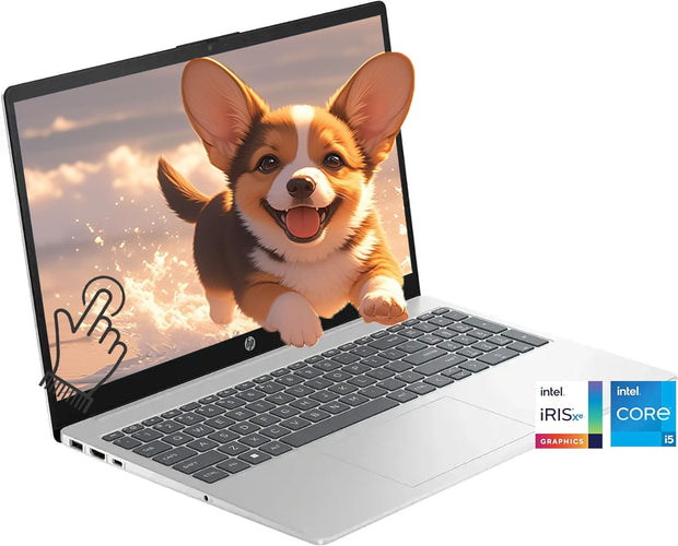 HP 15.6″ Touch Laptop – Intel Core 5-120U | 32GB RAM | 1TB SSD | Windows 11 Home | Natural Silver