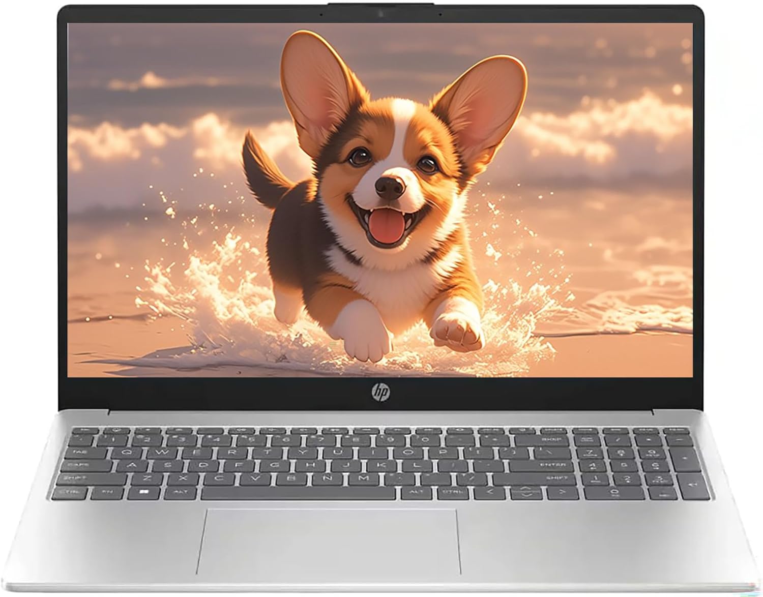HP 15.6″ Touch Laptop – Intel Core 5-120U | 32GB RAM | 1TB SSD | Windows 11 Home | Natural Silver