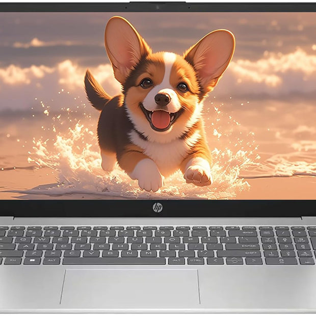 HP 15.6″ Touch Laptop – Intel Core 5-120U | 32GB RAM | 1TB SSD | Windows 11 Home | Natural Silver