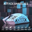 Attack Shark X11 – 59g Superlight Wireless Gaming Mouse | RGB Charging Dock | 22000 DPI | 5 Buttons | White