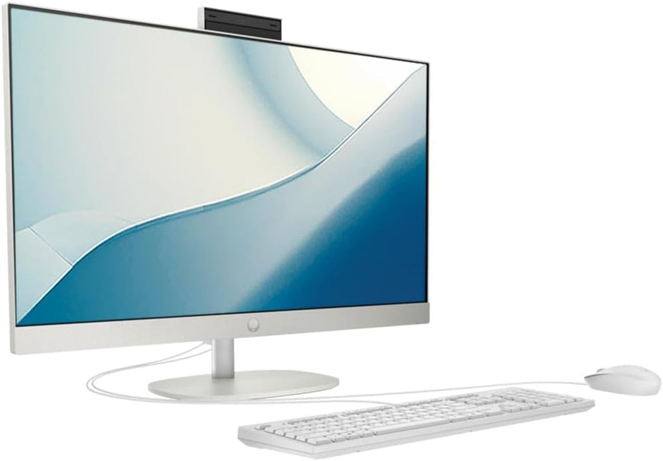 HP All-in-One 24-CR1000L – Intel Core Ultra 7-155U | 8GB RAM | 512GB SSD | 23.8″ FHD Touchscreen | Windows 11 Pro | Shell White | English Keyboard