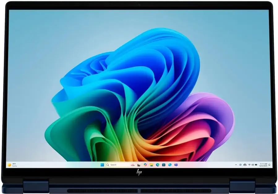 HP OmniBook X Flip (2025) – Intel Core Ultra 7-256V | 16GB RAM | 1TB SSD | 14″ Touch 2-in-1 | Windows 11 Pro | Silver