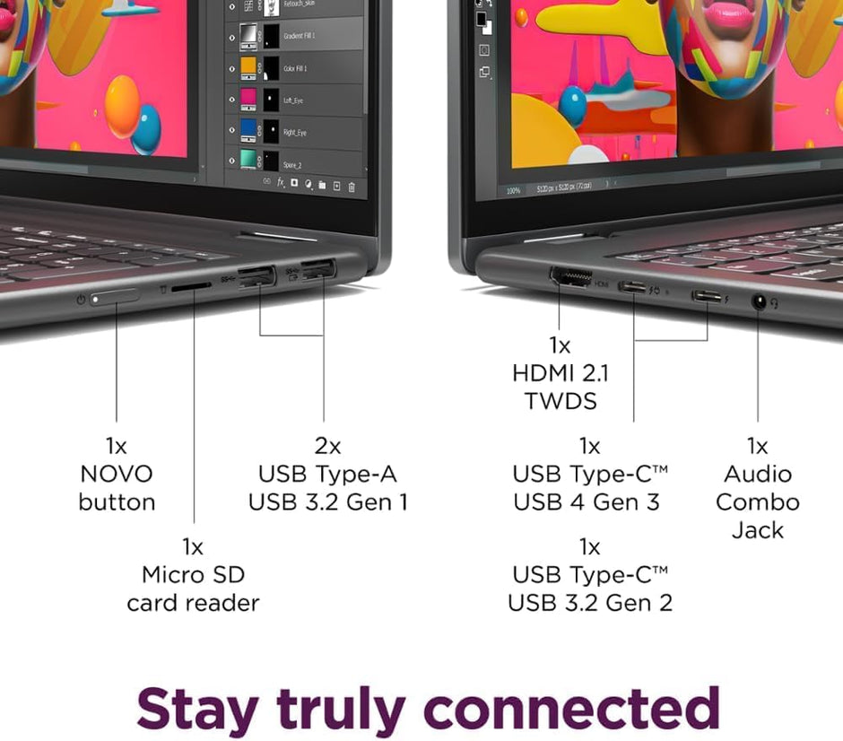 Lenovo Yoga 7i – Intel Core Ultra 7-155U | 16GB RAM | 1TB SSD | 16″ WUXGA Touch 2-in-1 | Windows 11 Home